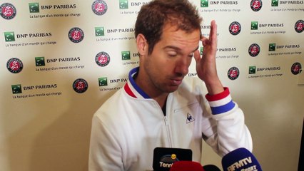 Roland-Garros 2016 - Richard Gasquet : "La surface m'a fait mal ce mercredi contre Andy Murray"