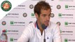 Roland-Garros 2016 - Conférence de presse: Gasquet / 1/4