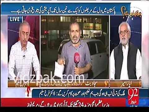 By pass operation patients are waiting for their turn in Punjab Institute of Cardiology & Nawaz Sharif getting treatment in London :-92 NEWS Reporter