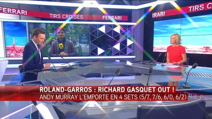 Roland-Garros: Richard Gasquet sorti en quarts de finale par Andy Murray - Le 01/06/2016 à 19h00
