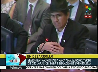 Bolivia pide que la OEA convoque a otro consejo a solicitud de Vzla.