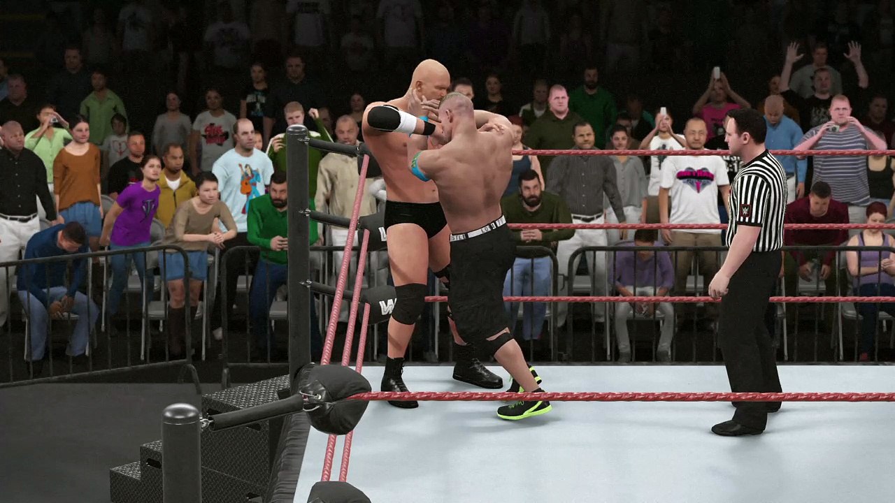 WWE 2K16 stone cold steve austin v john cena