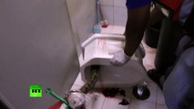 Disturbing - Python attacks man’s penis in terrifying Thai toilet ordeal