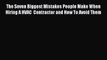 READbookThe Seven Biggest Mistakes People Make When Hiring A HVAC  Contractor and How To Avoid