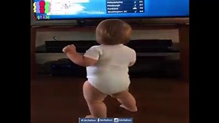 فتاة ترقص علي النشرة الجوية