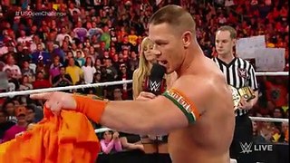 John Cena vs. Xavier Woods - United States Championship Match- Raw, Sept. 28, 2015