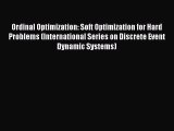 EBOOKONLINEOrdinal Optimization: Soft Optimization for Hard Problems (International Series
