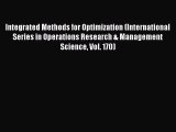 READbookIntegrated Methods for Optimization (International Series in Operations Research &