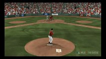 MLB 11 The Show Pure Comedy! Catcher hits pitcher in head! (View 1)