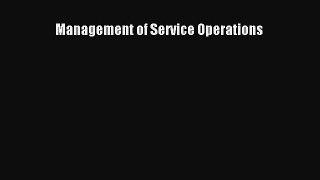 READbookManagement of Service OperationsREADONLINE