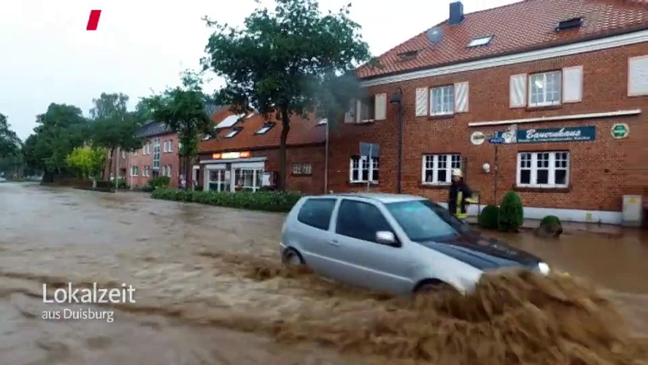 Sonsbeck unter Wasser