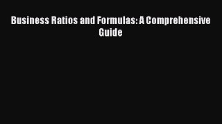 Popular book Business Ratios and Formulas: A Comprehensive Guide