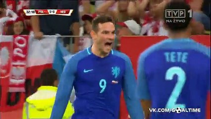 Vincent Janssen Goal HD - Poland 0-1 Netherlands - 01-06-2016