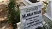 Salman Taseer Gustakh. Urine on the Grave of former Governer of Pun from PPP Salman Taseer Gustakh. Please Share with