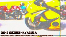 BMW S1000RR and Hayabusas street race over 200mph - INSANE FLYBY