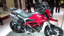 2014 Ducati Hypermotard Red Colour Walkaround 2013 EICMA Milan Motorcycle Exhibition