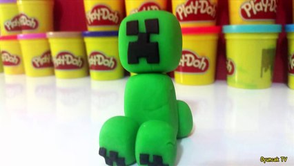 Oyun Hamuru ile Minecraft Creeper Yapımı