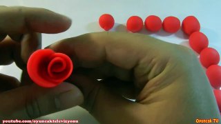 Oyun Hamuru ile Gül Yapımı - Play Doh Rose