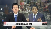 Japan delays sales tax increase by more than 2 years