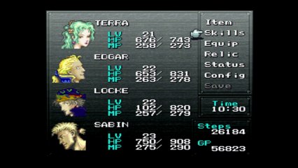 FINAL FANTASY VI [HD] PS3 WALKTHROUGH PART 41 - SEALED GATE ATMA WEAPON & KEFKA CUTSCENE