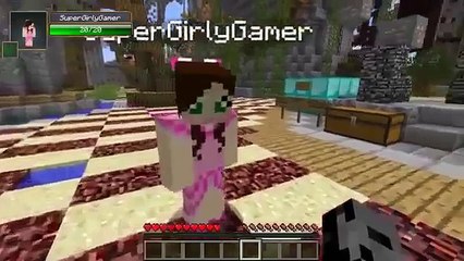 PAT And JEN PopularMMOs Minecraft  SuperHERO Married CHALLENGE GAMES   Lucky Block Mod   Mini Game
