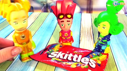 ФИКСИКИ. Мультики с игрушками. Опыты в фиксилаборатории. Сладкая радуга для Дим Димыча. Серия 12