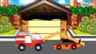 Car Cartoons. Racing Car with Fire Truck. Tow Truck & Auto Service. Fire in the garage. Episode 7