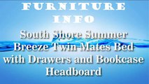Furniture | South Shore Summer Breeze Twin Mates Bed with Drawers and Bookcase Headboard