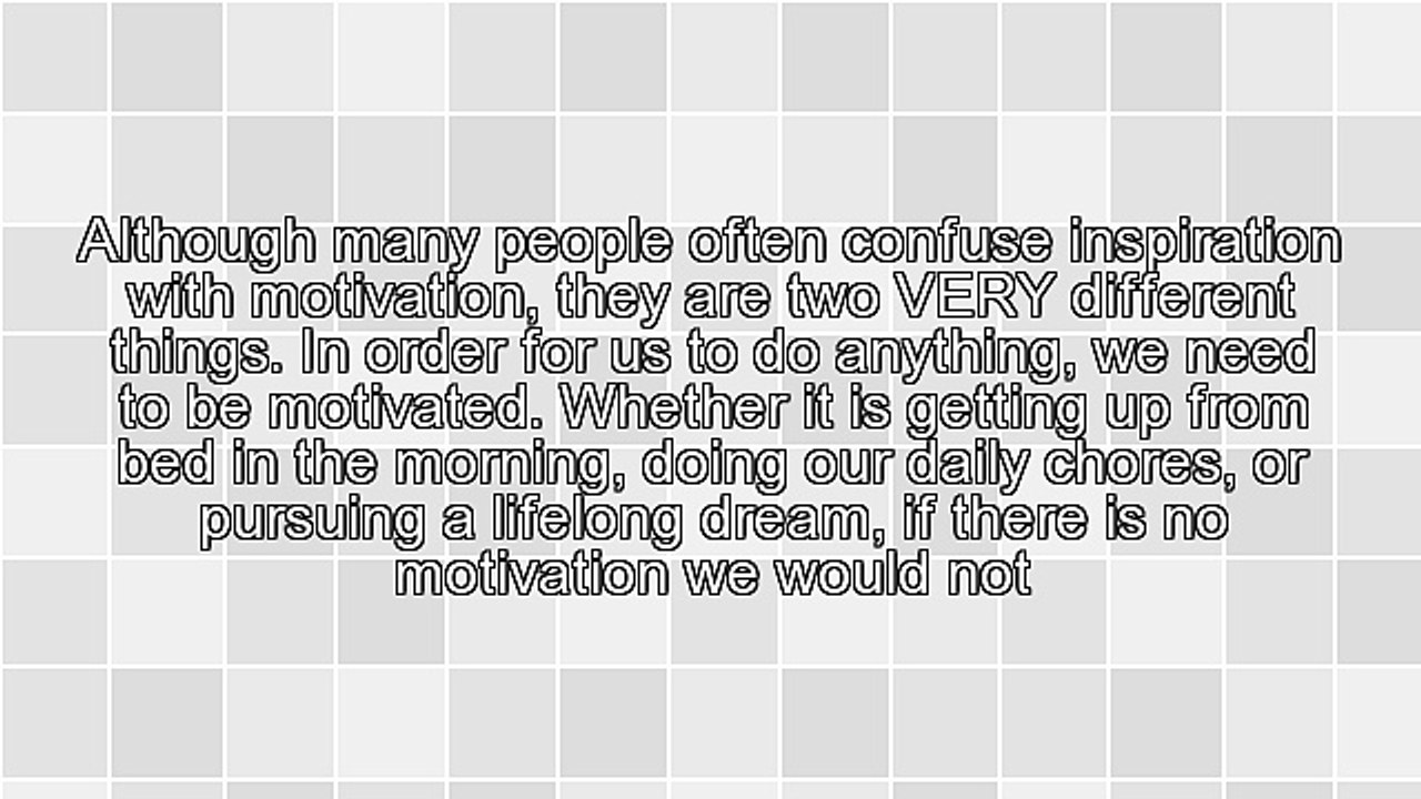 Motivation Vs Inspiration