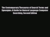 Read The Contemporary Thesaurus of Search Terms and Synonyms: A Guide for Natural Language