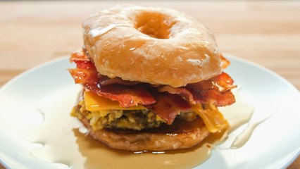 Egg & Sausage Donut Breakfast Sandwich