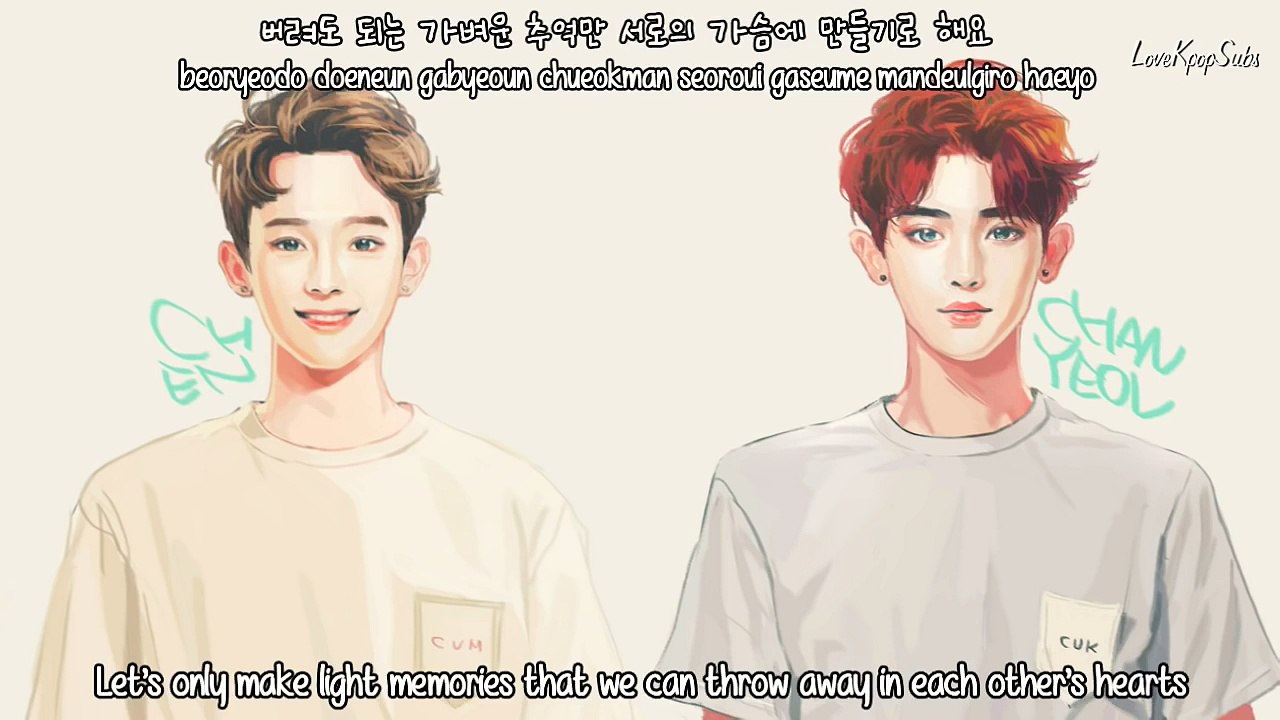Chen & Chanyeol (EXO) - If We Love Again (다시 사랑한다면) MV [English subs + Romanization + Hangul] HD