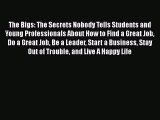 PDF The Bigs: The Secrets Nobody Tells Students and Young Professionals About How to Find a