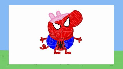 videos de Spiderman Peppa Pig en Español videos de Peppa Pig Spiderman Nursery Rhymes Finger Family