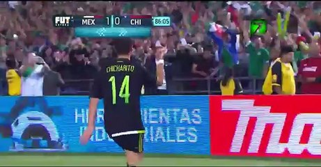 Javier Hernandez goal ~ Mexico vs Chile 1-0 01.2016