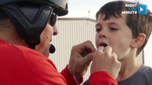 Helicopter Pilot Dad Pulls Out Son's Loose Tooth
