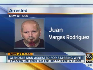 Man stabs wife after she refuses to sleep in closet