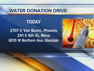 Water donation drive to help those in need