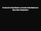 [Download] In Search of Excellence: Lessons from America's Best-Run Companies Read Online