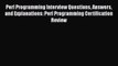 [PDF] Perl Programming Interview Questions Answers and Explanations: Perl Programming Certification