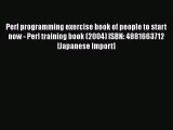 [PDF] Perl programming exercise book of people to start now - Perl training book (2004) ISBN: