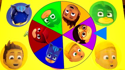 PJ Masks Game - Find Spiderman, Frozen Elsa, Paw Patrol, Peppa Pig and Spin the Wheel