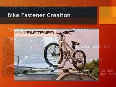 Bike Fastener - Car Bike Carrier for a Car