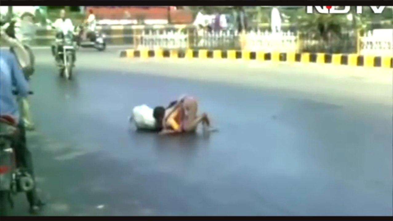 Melting road in Gujarat