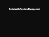 Download Sustainable Tourism Management PDF Free