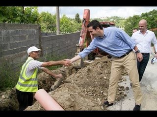 Report TV - Kodër-Sharrë, përfundon ujësjellësi  Veliaj:Qytetarë, mos shpërdoroni ujin