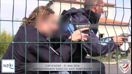 AGDE - V3 - CAP D'AGDE - 2016 - IMPRESSIONNANT EXERCICE ANTI-TERRORISTES