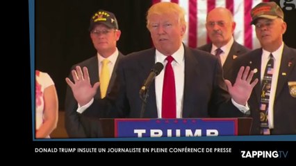 Donald Trump : En pleine conférence de presse, il insulte un journaliste (Vidéo)