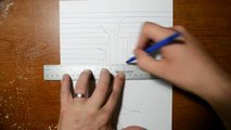 Trick Art on Line Paper - Drawing 3D Hole