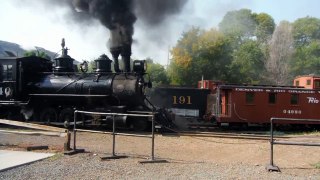 Rio Grande 346 steams at Colorado Railroad Museum August 29, 2015